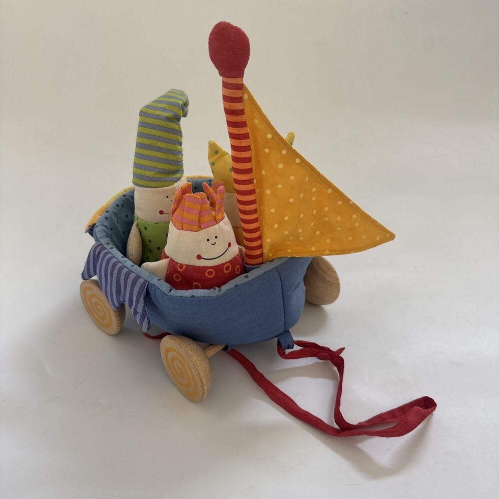 Haba Dream Journey Pull Toy Baby Einstein‎ with Flag Plush Toy HTF Rare